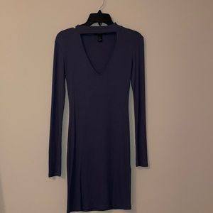 Dark gray dress with v neck (never worn)